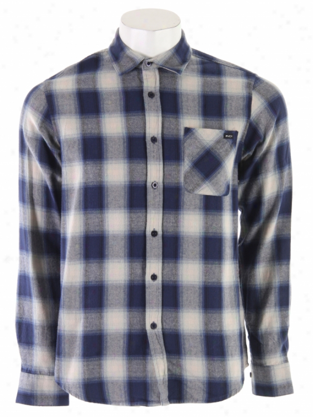 Rvca Dalton L/s Shirt Navy