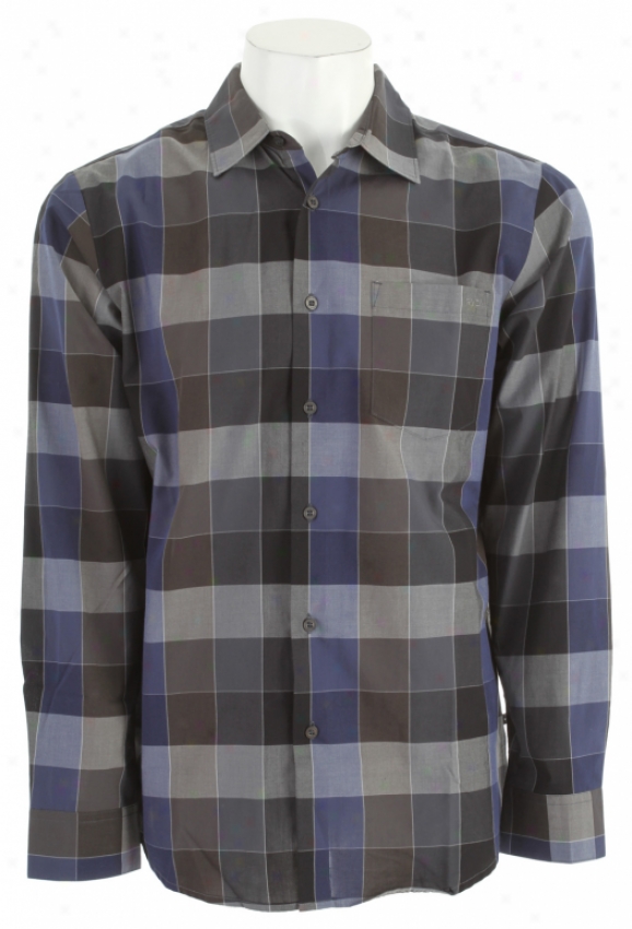 Rvca Venture L/s Shirt Slate