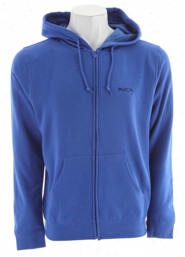 Rvca Little Rvca Zip Hoodie Royal Blue