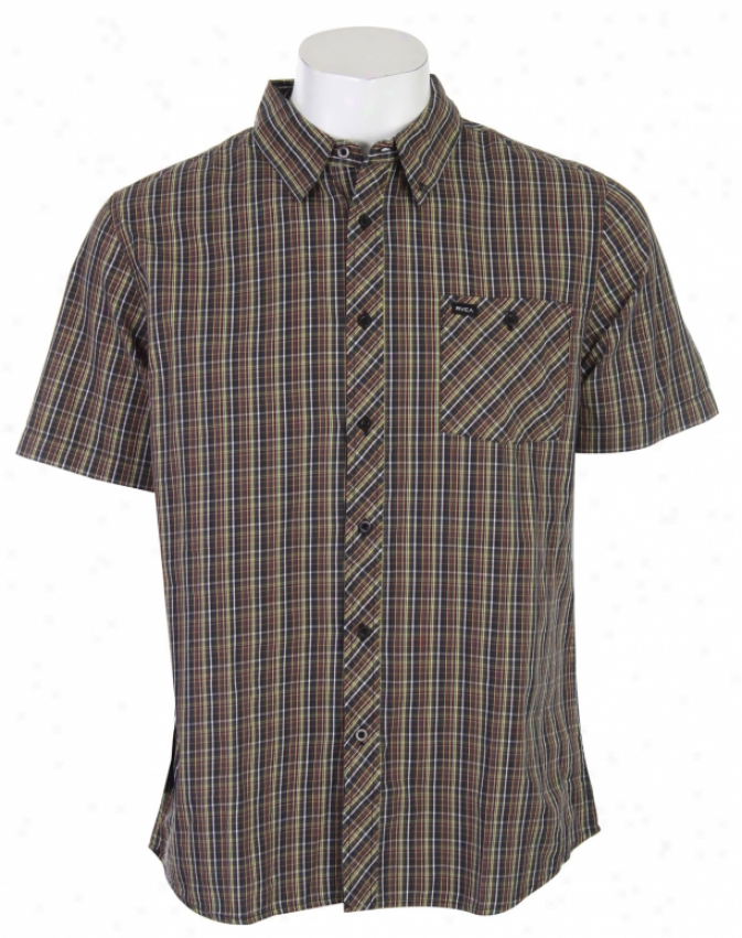 Rvca Newberg Plaid S/s Shirt Black