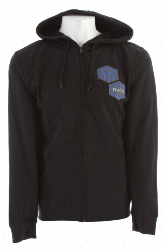 Rvca Patchy Hoodie Black