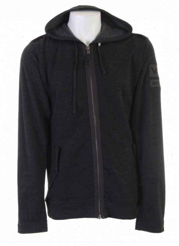 Rvca Protrude Rvca Hoodie Charcoao Heather