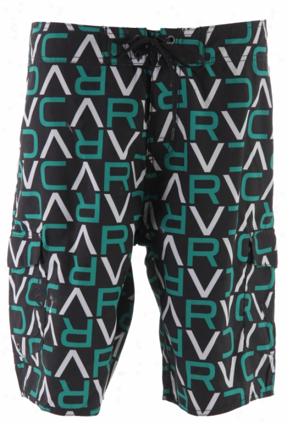 Rvca Va Strike Boardshor5s Black Fade