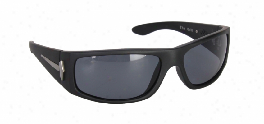 S4 The Grill Sunglasses M Black/grey Polarized Lens