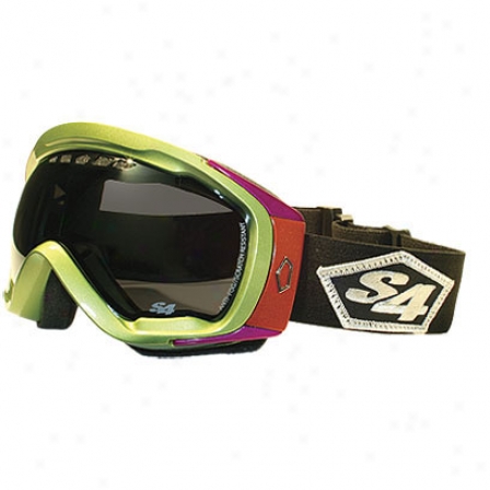 S4 Trnasfer Snowboard Goggles Green/multi/flsh Mirror Amber Lens