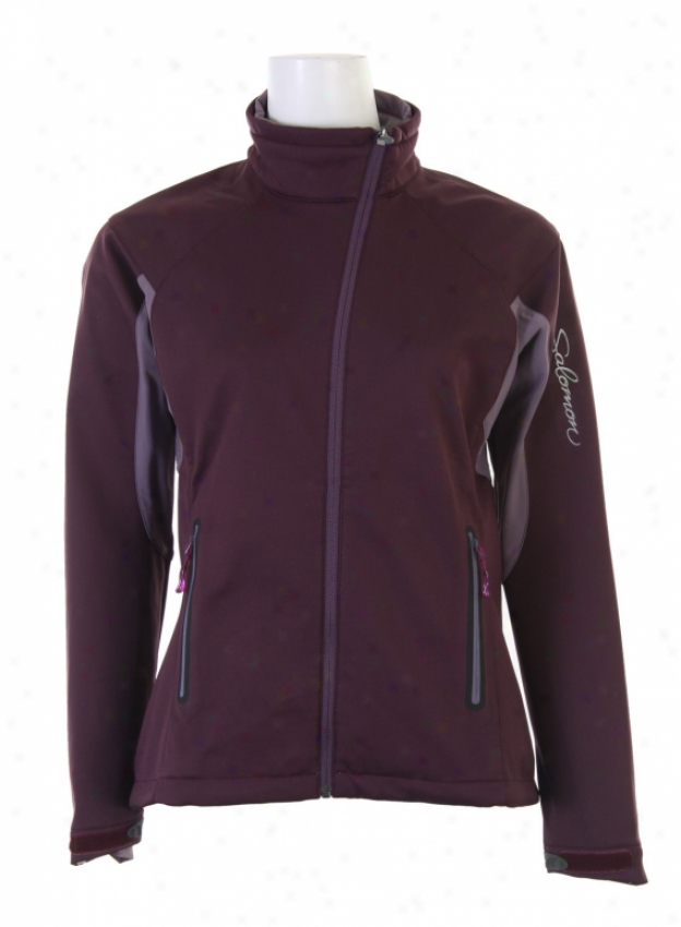 Salomon ActiveI ii Softshell Ski Jacket Dark Plum-s/dark Plum-x/slate Violet