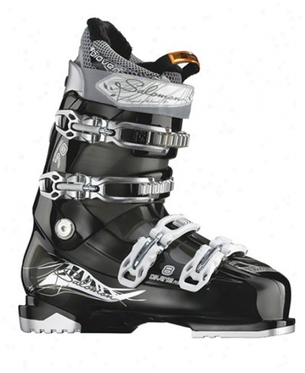 Salomon Divine Rs 8 Ski Boots Black Crystal Trans