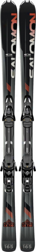 Salomon Enduro Lx 730 Skis Black/red W/ L10 Bindings B80