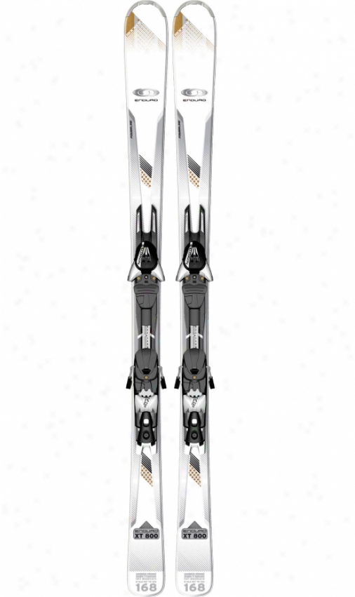 Salomon Enduro Xt 800 Skis W/ Z12 Bindings B90 Wjite