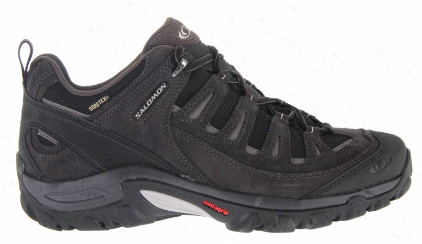 Salomon Exit 2 Gtx Hiking Shoes Black/asphalt/aluminum