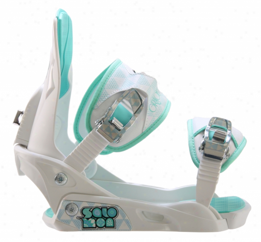 Salomon Grace Snowboard Bindings White