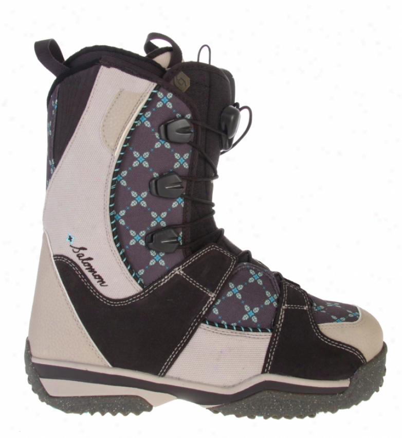 Salomon Lily Gift Snowboard Boota Dark Bfown/sand