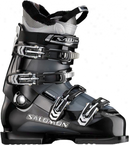 Salomon Mission 4 Ski Boots Black/gun Metal Transulcent