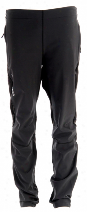 Salomon Momentum Ii Softshell Cross Country Ski Pants Black/black