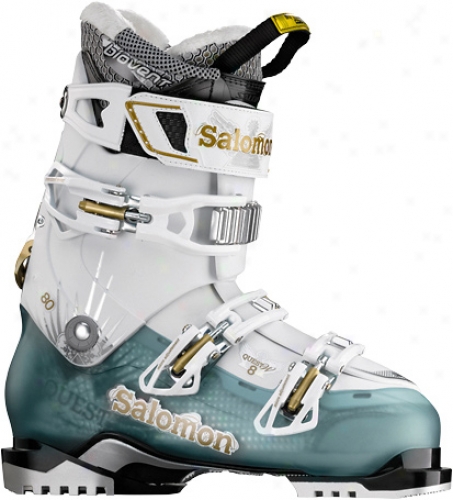 Salomon Quest 8 Ski Boots Cold Sea Tdanslucent/white