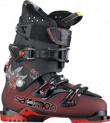 Salomin Inquiry Access 80 Ski Boo5s Dark Red Translucent/blacj