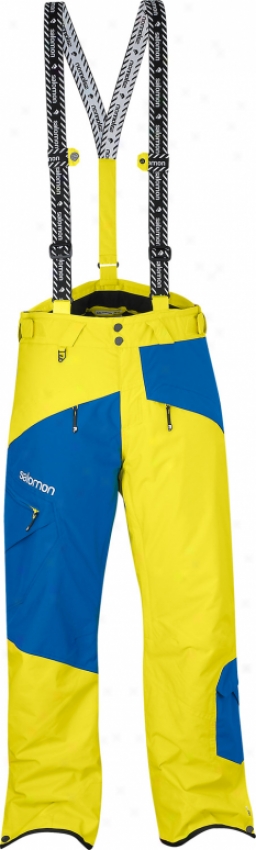 Salomon Reflex Ski Pants Corona Yellow/vigrant Bluex-