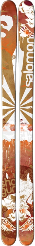 Salomon Shogun Skis Red/white/brown