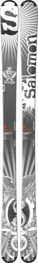 Salomon The Knight R Skis Black/white