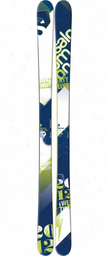 Salomon Twenty-twelve Skis White/blue/green