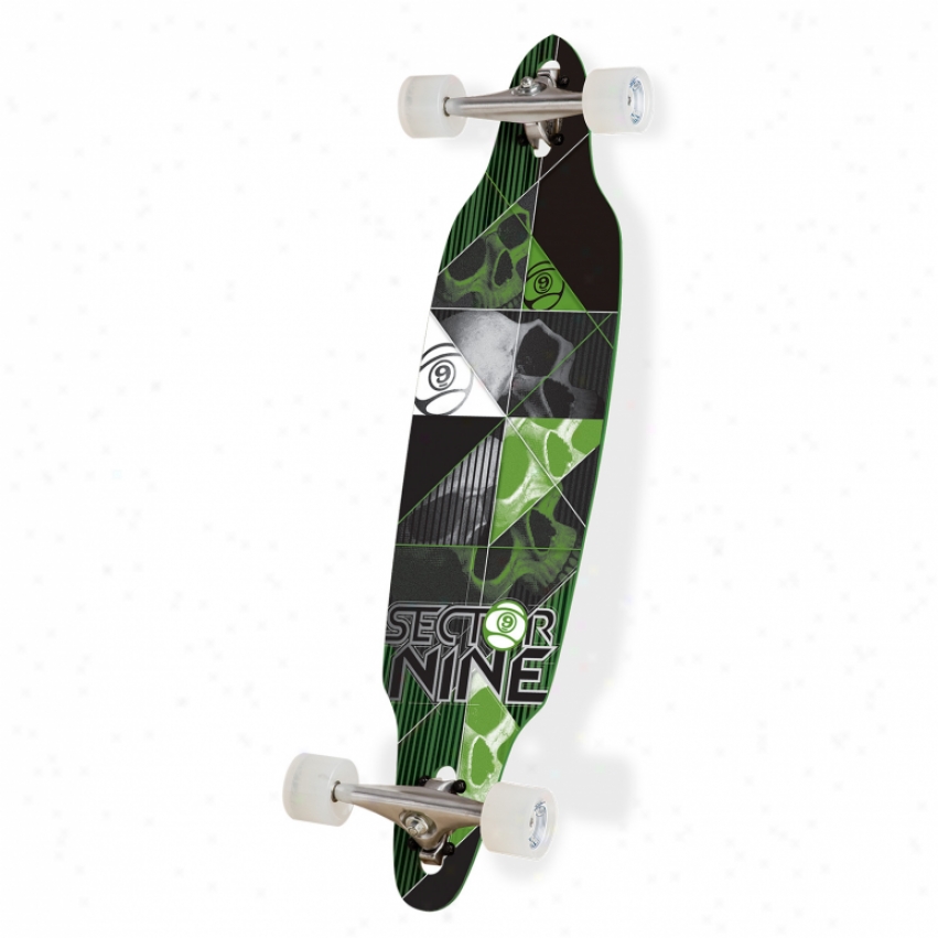 Sector 9 Carbon Decay Longboard Skateboard Complete Green