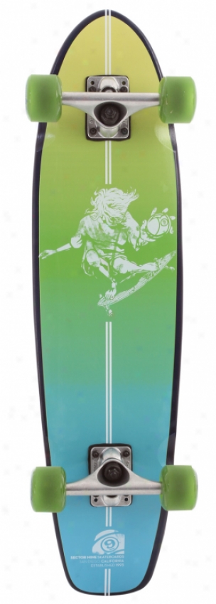 Sector 9 Carvin 9&apos;er Og Longboard Skateboard Complete Green