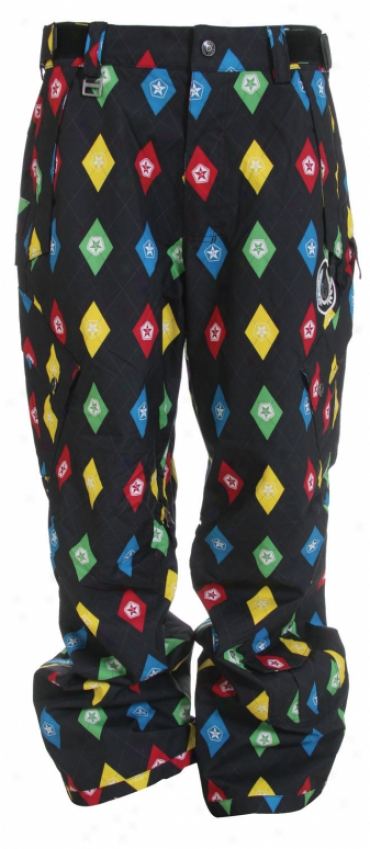 Sessions Achilles Stargyle Snowboard Pants Black Multi Stargyle