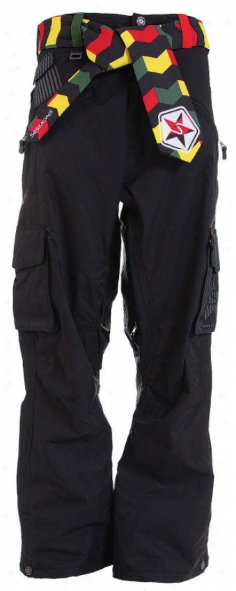 Sessions Bozung Snowboard Pants Black Magic