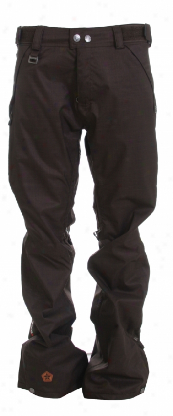 Sessions Brawl Snowboard Pants Brown Heather