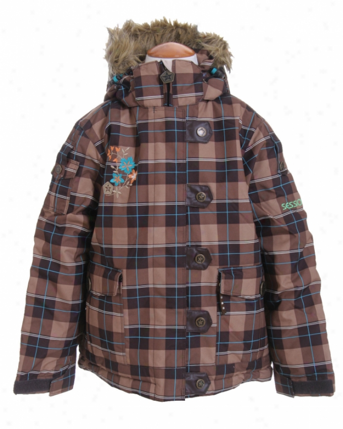 Sessions Bunny Ski Jacket Desert Avery Plaid