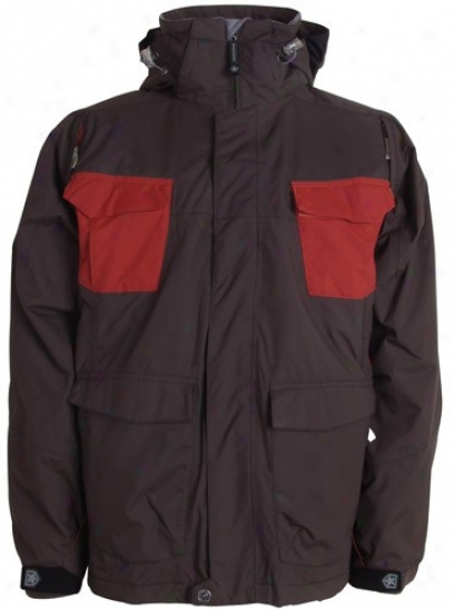 Sessions Combaticon Snowboard Jacket Brown/chimayo