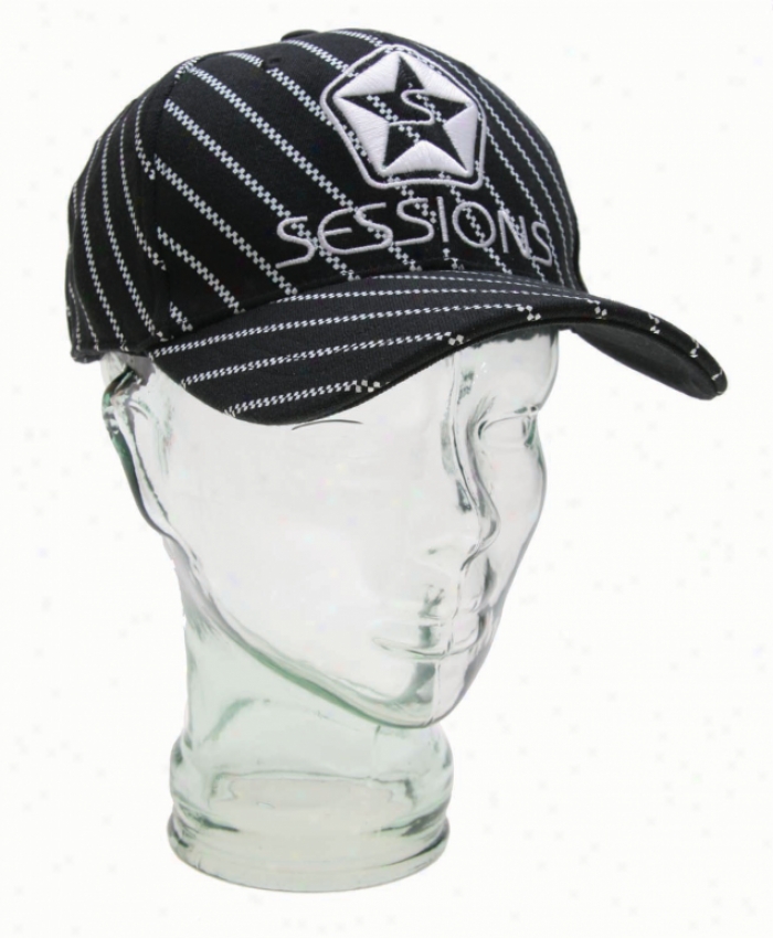 Sessions Diagonal Pinzip Hat Black Magic