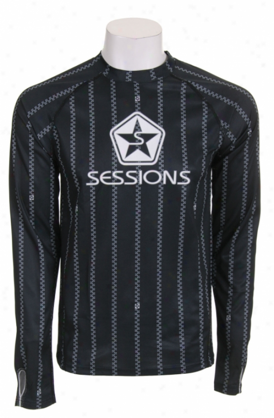 Sessions Diffusion First Layer Crew Shirt Black/white Pinzip