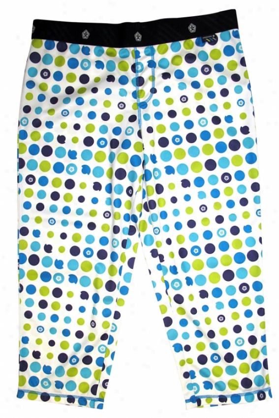 Sessions Edge Capri First Layer Pants Vivid Blue Dots