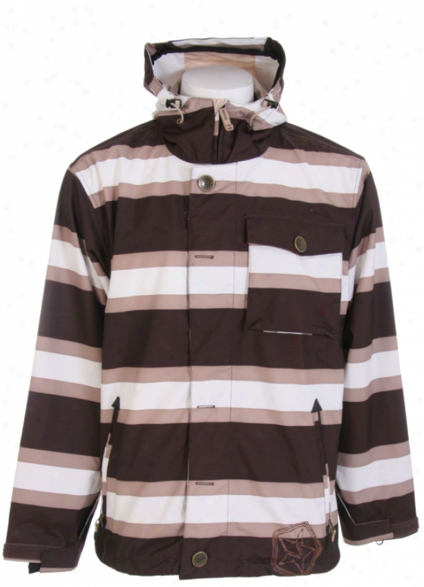 Sessions Flicker Stirpe Snowboard Jerkin Java Stripe