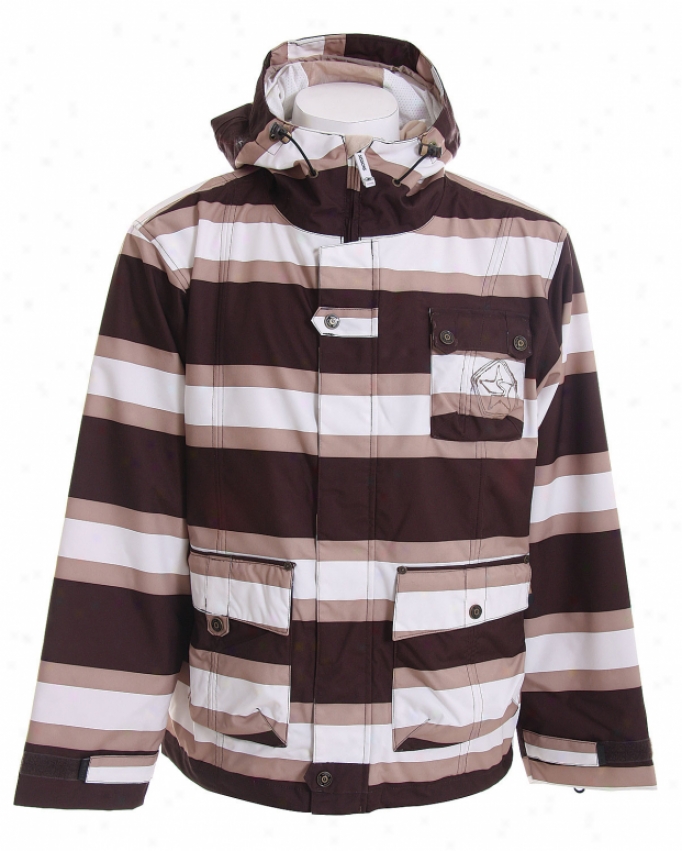 Sessions Foxtro tStripe Snowboard Jerkin Java Stripe