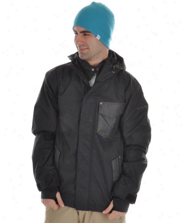 Sessions Ignition Snowboard Jacket Black Magic