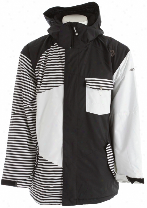 Sessions Istodis Mini Stripe Snowboard Jacket Black Mini Stripe