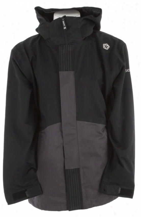 Sessions Kicker Snowboard Jacket Black