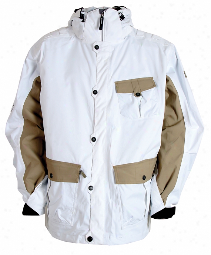 Sessions Leatherneck Snowboard Jacket Studio White