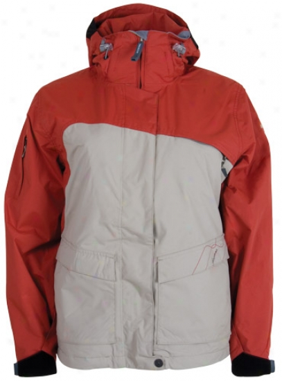 Sessions Siryn 4 In 1 Snowboard Jacket Red
