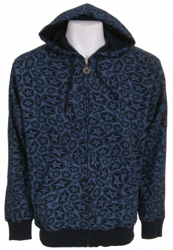 Sessions Swirl Zip oHodie Blue Print