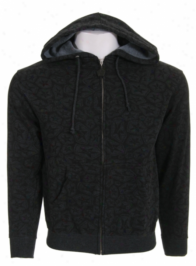 Sessions Swirl Zip Hoodie Charcoal Heather