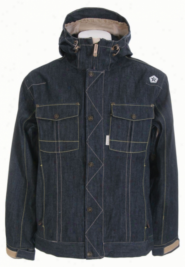 Sessions Tombstone Le Snowboard Jacket Shadow Denim