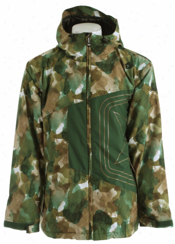 Sessions Truth Camo Snowboard Jacket Camo Water