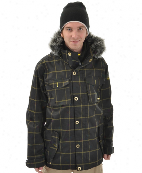 Sessions Upton Snowboard Jacket Dark Window Plaid