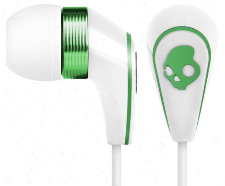 Skullcandy 50/50 Earbuds White/green