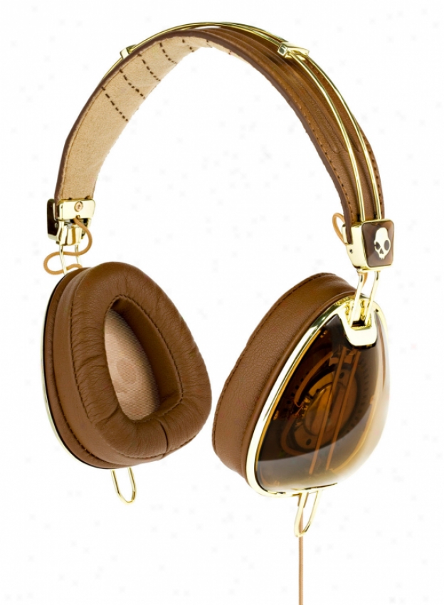 Skullcandy Aviator W/ Mic3 Headphones Brown/gold