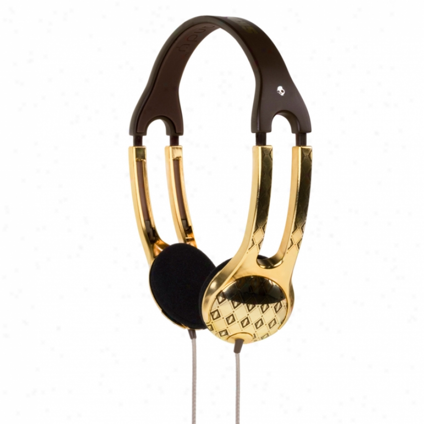 Skullxandy Icon 2 Stereo Headphones Gold/brown