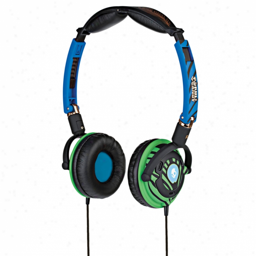 Skullcandy Lowrider W/ Mic Headphones Electric Animal